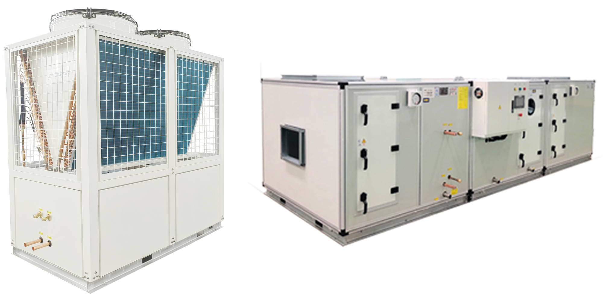 風冷式潔凈恒溫恒濕空調(diào)機組內(nèi)外機組合.